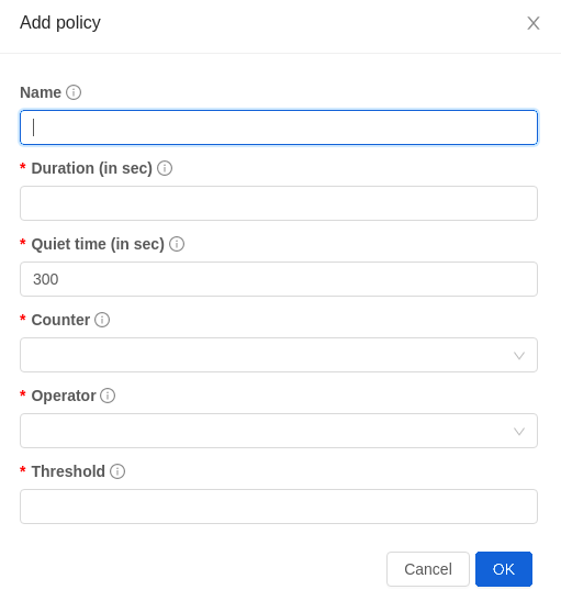 Add new AutoScale Policy.