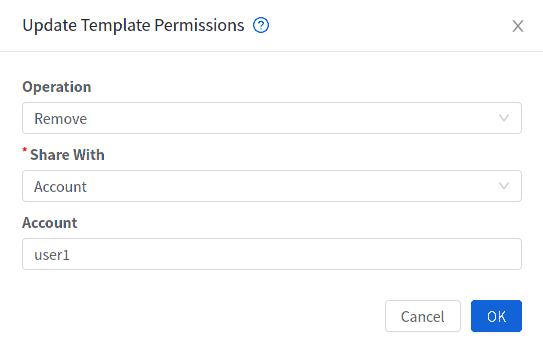 Revoking permissions from Account "user2"